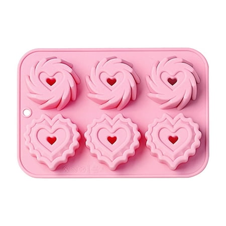 

Jomeoic Love Heart Swirl Cake Rice Cake Supplement Silicone Love Heart Swirl Cake Rice