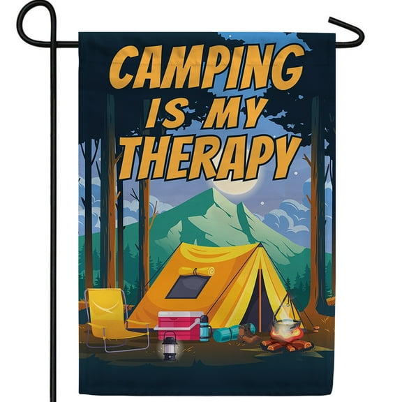 America Forever Camping Garden Flag 12.5 x 18 Inch Double Sided Tent Camping Flags for Campers Seasonal Yard Outdoor Decorative Flag