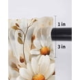 thumbnail image 6 of Spring Floral Curtains 45 Inch Length, Sheer Curtains for Bedroom Living Room Window Daisy Summer Botanical Vintage Flowers Rod Pocket Voile Drapes Kitchen Curtains Small Half Window 52"x45" 2 Panels, 6 of 6