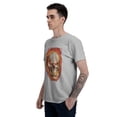 thumbnail image 6 of Skull T-Shirt for Men Cotton 100% Summer Tops Women Fashion Casual Short Sleeves Round Collar Short-Sleeve Couple Top Tees, 6 of 7