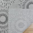 thumbnail image 5 of Gertmenian Tropea Tiaret Modern Geometric Gray UV Resistant Flatweave Indoor Outdoor Area Rug, 8x10, 5 of 9