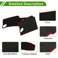 thumbnail image 6 of Dashboard Cover for Hyundai Kona SE SEL N Line Limited 2024 2025 Dash Cover Mat Carpet Center Console Dash Cover Mat Polyester Black Red 1 Pcs, 6 of 7