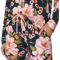 thumbnail image 6 of Room Service Womens 2-Piece Shawl Collar Pajama Set (US, Alpha, Medium, Regular, Regular, Pink/Black Floral), 6 of 6