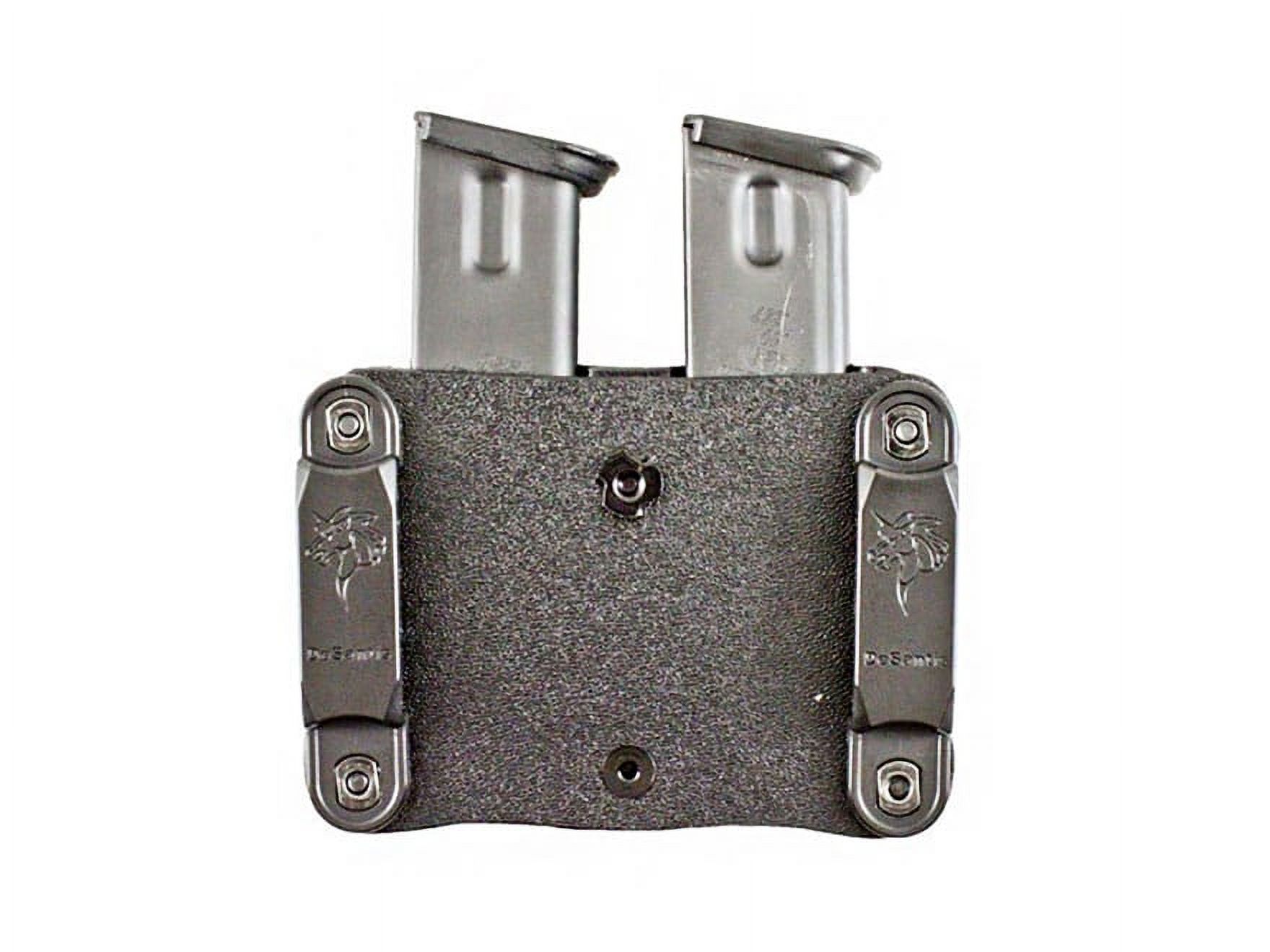 DeSantis Quantico Double Mag Pouch Belt Holster, Kydex, Ambidextrous, Black, A87