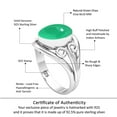 thumbnail image 6 of 925 Sterling Silver Ring Natural Green Onyx Handmade Jewelry, 6 of 9