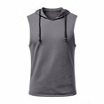 thumbnail image 3 of DagobertNiko Men's Hooded Tank Top Sleeveless Shirts Hoodies Lightweight Casual Gym Workout Shirts Cooling Muscle Tee Shirt, 3 of 5