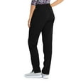 thumbnail image 2 of Barco One Wellness BWP506 Women's 4 Pocket FlatGel Drawcord Cargo Scrub Pant Black LT, 2 of 2