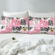 thumbnail image 4 of Vaca Funda Nórdica King Pink Cow Print Bedding Set, Kawaii Animal Comforter Cover, 4 of 6