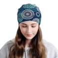 thumbnail image 2 of Gaeub Bohemian Mandala Print Beanie Hats for Men Women,Winter Caps,Knit Cuffed Beanie,Cuffed Cap,Great for Winter Activities, 2 of 7
