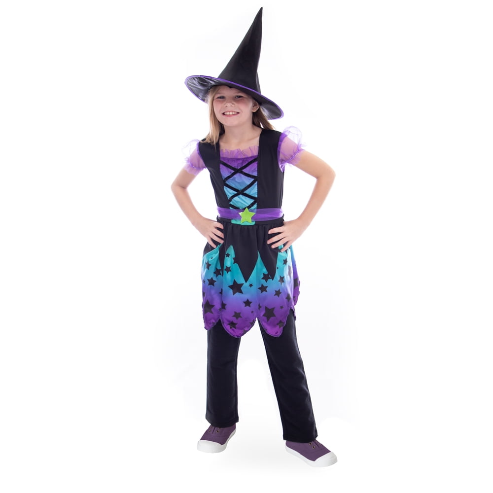 Gorgeous Halloween Costume Girl Pink Witch Fancy Dress Outfit 5-6 Years 