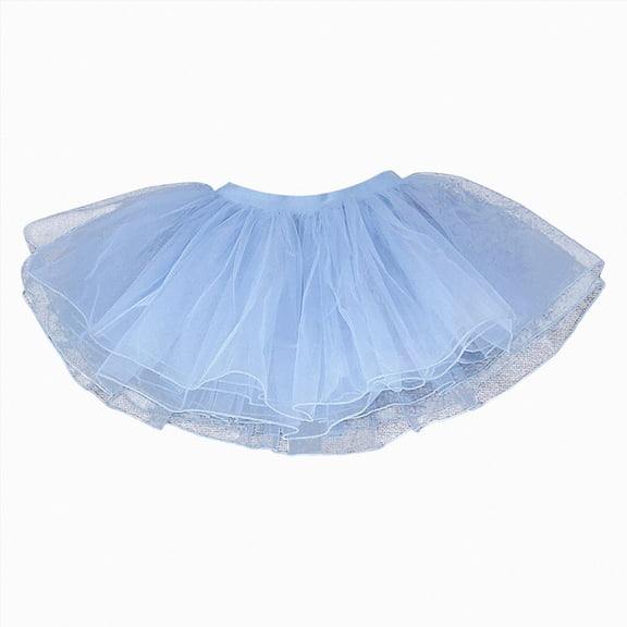 dmqupv Baby Skirt Baby Girl Soft Fluffy Tutu Skirt Layered Tulle Skirt Stretchy Breathable Princess Tutu Toddler Girls Blue,3-5 Yesrs