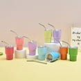thumbnail image 4 of Fusipu Versatile Drinking Glass with Straw Premium Stainless Steel Water Cup with Straw 60ml, 4 of 8