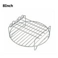 thumbnail image 1 of Sufanic 8 inch Holder Air Fryer Accessories Baking Tray Air Fryer Rack Grill, 1 of 8