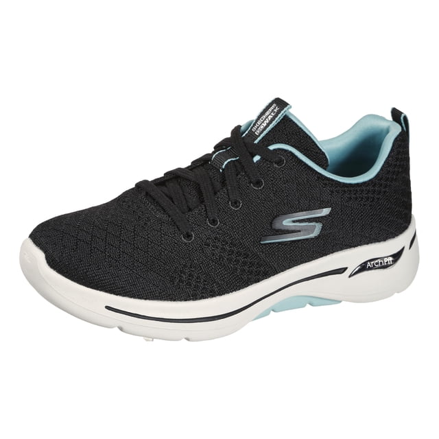 Skechers Go Walk Arch Fit Unify Black Aqua 9.5 para mujer