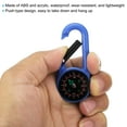 thumbnail image 4 of Uxcell Compass, Buckle Compass Keychain Waterproof Survival Pocket Compass, Light Blue 5Pack, 4 of 6