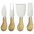 thumbnail image 3 of 4 pc Cheese Knife set Oak Hndl with Slate board, 3 of 3