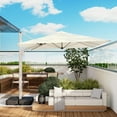 thumbnail image 2 of HOMPUS 9-12FT Cantilever Patio Umbrella 360°Rotation Rectangular Outdoor Umbrella, 2 of 7