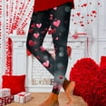 thumbnail image 5 of Mepaouo Women's Valentines Day Tights with Hearts Skinny Sporty Sexy Leggings Printed Pants Sizes S-2X, 5 of 6