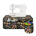 thumbnail image 2 of SEANATIVE Floral Rooster Sewing Machine Mat with Pockets Non Slip Mats to Reduce Vibration Easy Storage Sewing Machine Table Mats Sewing Accessories Organizer, 2 of 6