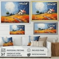 thumbnail image 4 of Designart "Farmhouse Farmstead composition Pointillism I" Farm Floater Framed Wall Art Print, 4 of 7