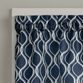 thumbnail image 3 of Curtainworks Morocco Scallop Valance Navy, Indoor, 100% Polyester, 58"W x 14"L, 1 Piece, Adult, 3 of 5
