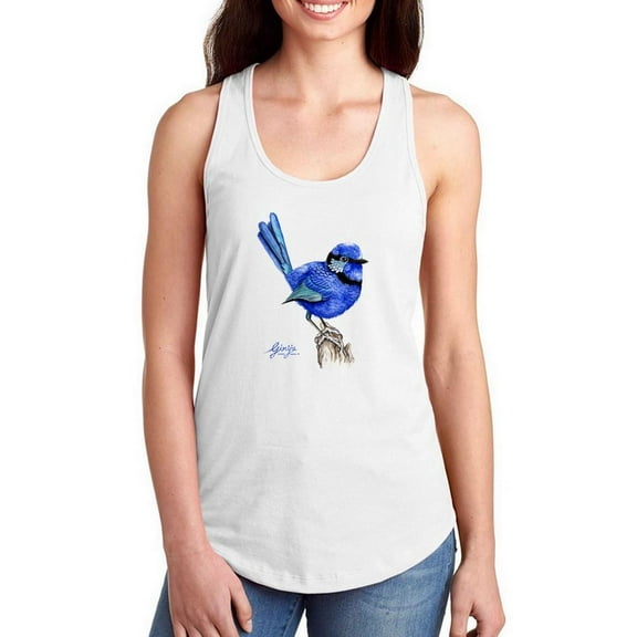 Artshine Little Angel V Racerback Tank Women -Girija Kulkarni Designs, Female Large