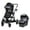 Dash Black, variant on Baby Trend Morph Single to Double Modular Travel System