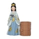 thumbnail image 1 of Portalápices de resina con forma de figura de belleza china, soporte para instrumentos de escritura y pinceles de maquillaje. Azul, 1 of 9