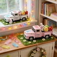 thumbnail image 6 of Vintage Easter Pickup Truck Decoration with Bunny & Eggs, Mini Resin Holiday Tabletop Ornament, Happy Easter Spring Home Décor, 6 of 6