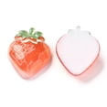 thumbnail image 2 of 10pc Transparent Resin Decoden Cabochons Strawberry Orange Red 21.5x17x7mm, 2 of 2