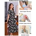thumbnail image 6 of Pinspark Hospital Gowns for Women Labor Delivery Shoulder Surgery Dress Adaptive Clothing Night Robes for Elderly Plus Size, 6 of 6