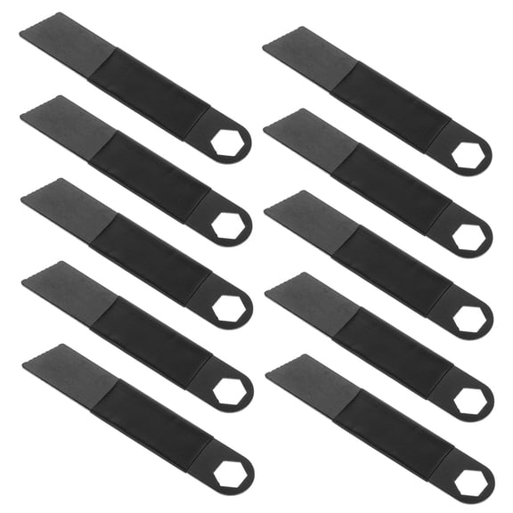 Raindrops 10Pcs Camping Fire Starter Scrapers Black Magnesium Rods for Outdoor Survival Gear