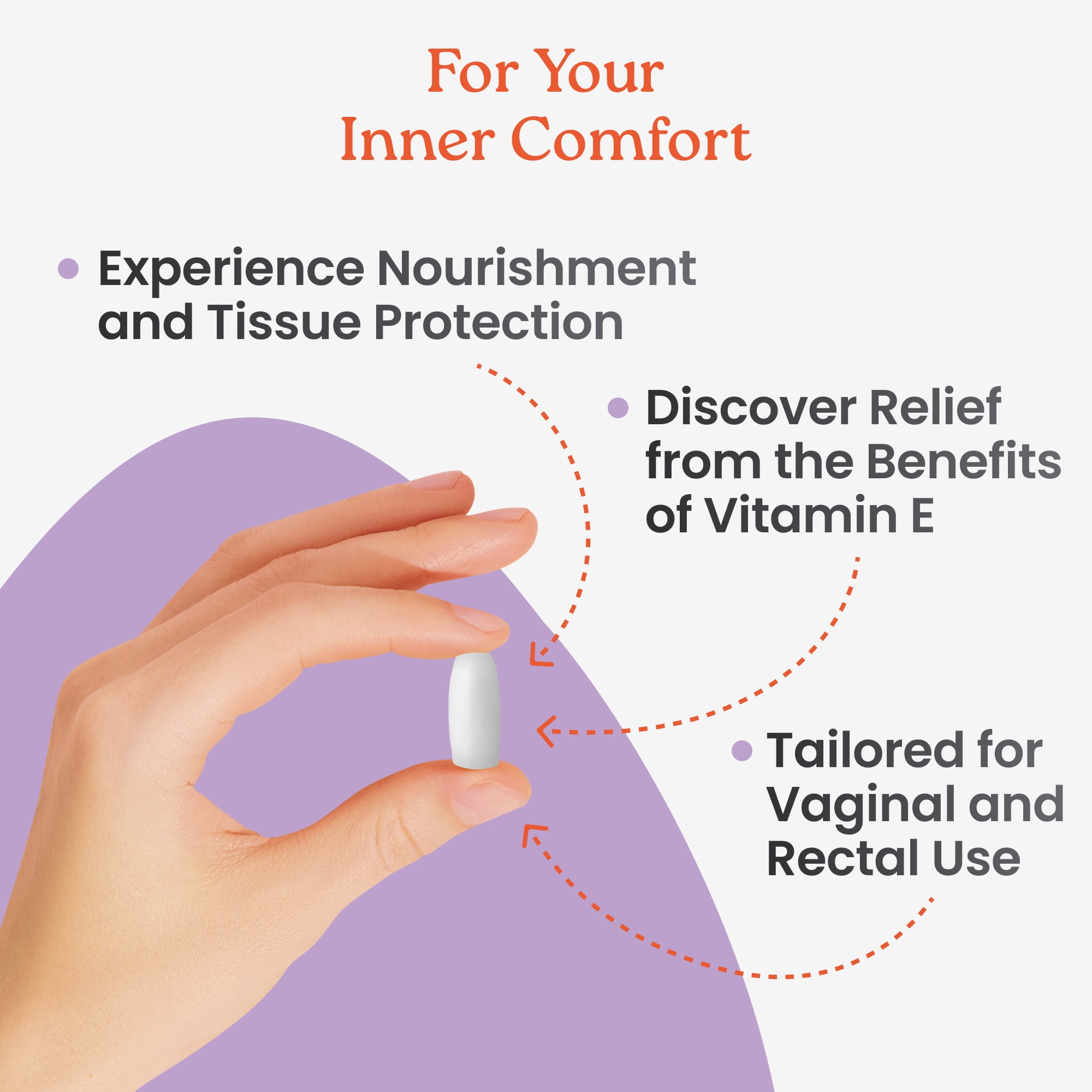 NewLife Naturals Vitamin E Vaginal Suppositories – Vaginal Moisture & Hydration Support – 48 Inserts
