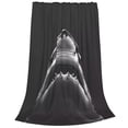 thumbnail image 2 of Fotbe Black And White Shark Manta de Franela Acolchonada con Estampado, Súper Suave y Esponjosa, Extra Grande para Sofá, Cama, Uso Todo el Año-50"x40", 2 of 7