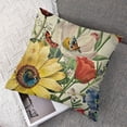 thumbnail image 7 of nygtbtfer  Throw Pillow Set of 2 Decorative Spring Pillow Covers Linen Flower Butterfly Farmhouse Pillowcases for Sofa Couch Living Room Outdoor White, 7 of 7