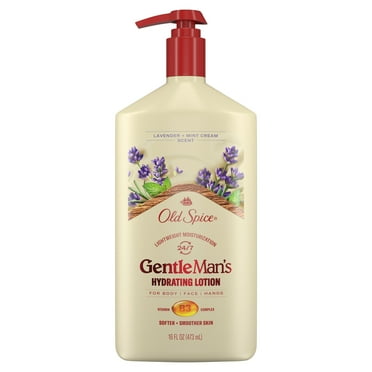 Old Spice Hand, Face and Body Lotion for All Skin Types, Lavender and Mint Scent, 16oz