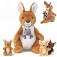 thumbnail image 1 of Peluche de Canguro Youthfuljive 41 cm Madre con 4 Crías, 1 of 7