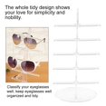 thumbnail image 4 of 5 Pairs Stand Sunglass Holder Rack Display Organizer, Sunglasses Frame Shelf Showcase, Plastic Sunglass Holder for simplicity and nobility. (Transparent), 4 of 9