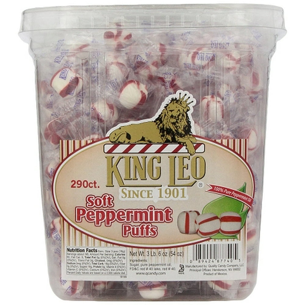 King Leo Peppermint Puffs, (Pack of 290)