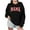 Black, variant on VBTAPA Mama Sweatshirt for Women Mom Life Mama Mommy Mom Letter Print Long Sleeve Crewneck Pullover Tops Loose Casual Sweatshirts Black XL