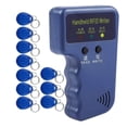 thumbnail image 1 of Lector, duplicador y copiador de RFID de 125 khz de mano, actualización del programador de clonación de tarjetas de identificación, con 10 piezas, 1 of 5