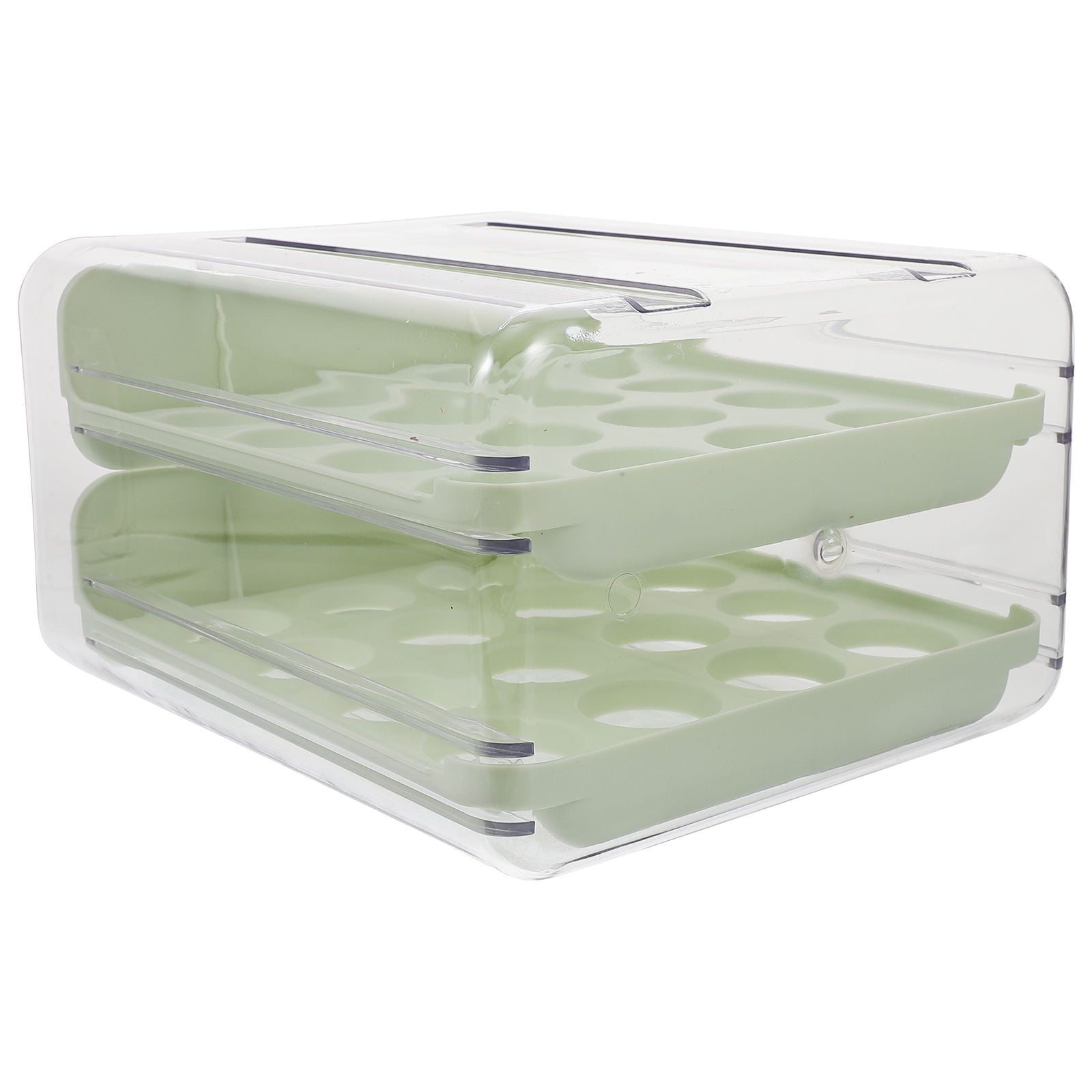 COOPHYA 1Set Crush-Proof Egg Container for Fridge 9.3x8.5x5.3in
