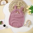 thumbnail image 4 of Mercatoo Warm Toddler Baby Knitted Romper Cotton Sleeveless Boy Girl Flower Sweater Clothes Baby Bodysuit Crawling Set, 4 of 9