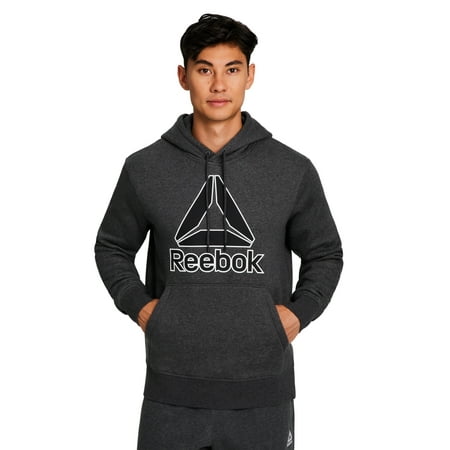 Reebok Men's and Big Men's Big Logo Fleece Hoodie Sweatshirt, Sizes XS-5XL