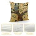 thumbnail image 4 of PIKWEEK  Decorative Square Throw Pillow Covers Farmhouse Cushion Cases Designed of Art Decor, Blend.Multicolor Khaki for Home (Tree of Life by Gustav Klimt), 4 of 5