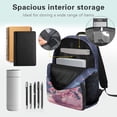 thumbnail image 4 of Yspwyqan Bookworm Axolotl Kids Backpack Set 4Pcs with Lunch Box Pencil Case Water Bottle, 17 Inch Lightweight Bookbag Fits 13 Inch Laptop for Elementary Middle School Travel, 4 of 7