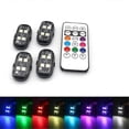 thumbnail image 2 of 4pcs Wireless LED Strobe Lights Car Decor Atmosphere Light, 8 Colors Rechargeable Led Lights LED Warning Light, 2 of 5