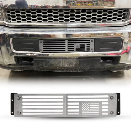 Lower Bumper Grille Insert Fit for 2015-2019 Chevy Silverado 2500/3500/2500 HD/3500 HD,Type 4