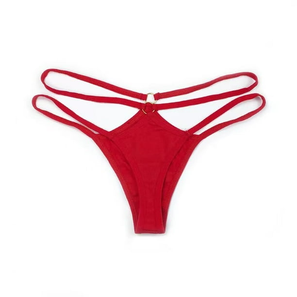 Tanga con tiras finas de encaje bragas de cintura baja para mujer ropa interior Sexy bragas para mujer ropa interior lenceria comoda tangas Tan Jianjun unisex Walmart en linea