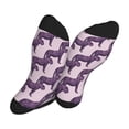 thumbnail image 5 of Pofeuu Leopard Print Print Crew Socks, Adult Running Hiking Socks for Youth and Adult, 5 of 7